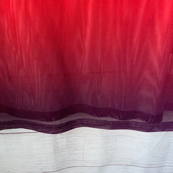 Kate Kasin Orange and Purple Ombre Sheer Mesh Long Sleeve Shirt Rave Swim Cover - Picture 11 of 16